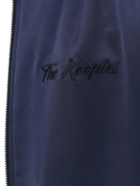 Geacă bomber The Kooples din satin albastru