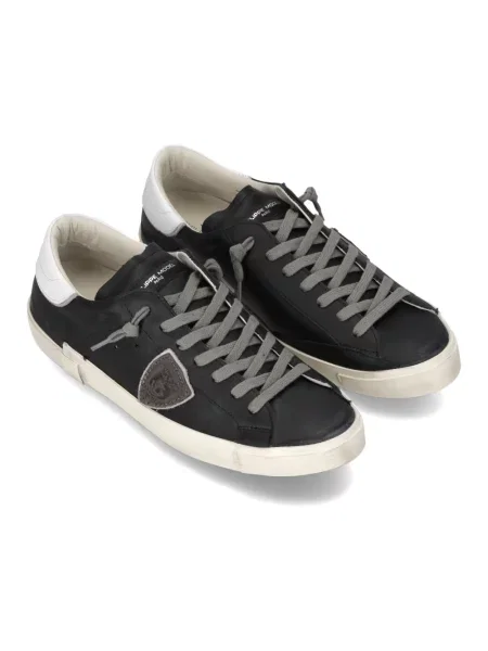 Buty do tenisa Philippe Model skórzane do tenisa czarne