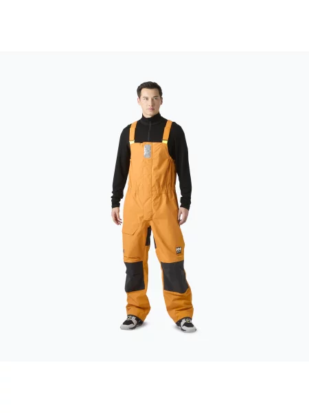 Pantaloni de navigație pentru bărbați Helly Hansen Pier Bib ignite orange portocaliu