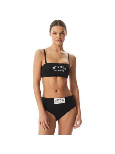 Sutien bandeau Calvin Klein Jeans negru
