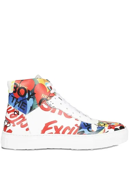 Sneakerși Vivienne Westwood cu imagine alb