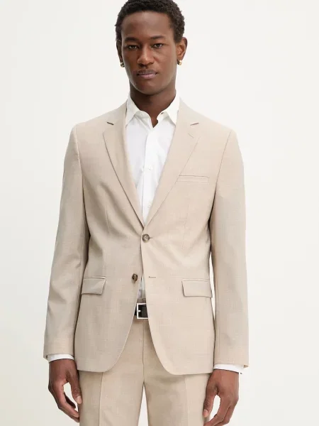 Volnen suknjič HUGO bež