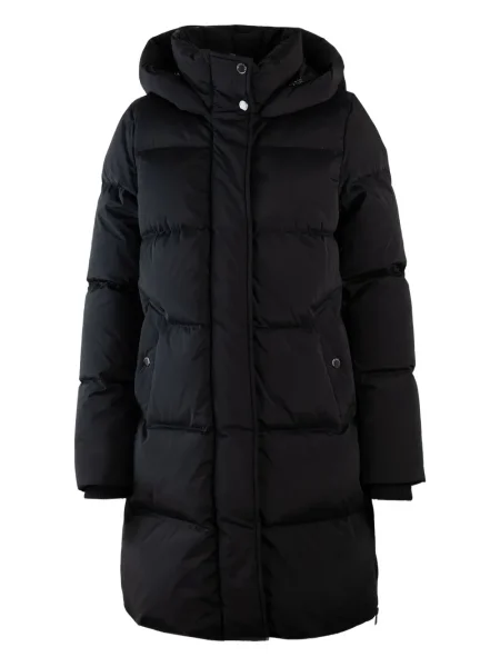 Geacă cu puf Woolrich cu glugă negru
