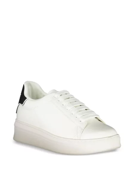 Sneakerși Gaelle chunky cu autograf alb