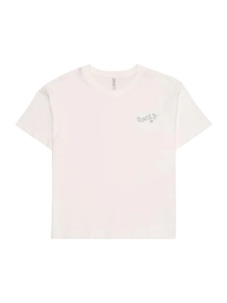 ONLY GIRLS Tricou argintiu alb