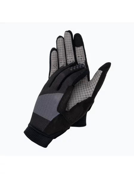 Cyklistické rukavice Northwave Air Lf Full Finger 91 black/grey černé