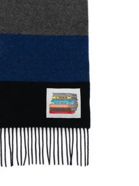 Fular Paul Smith cu franjuri negru
