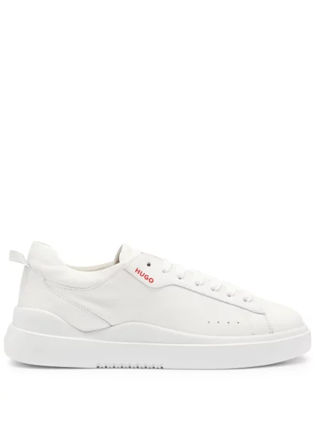 Sneakerși Hugo cu imagine alb