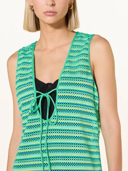 Seafolly Plážové Šaty Calypso zelená modrá