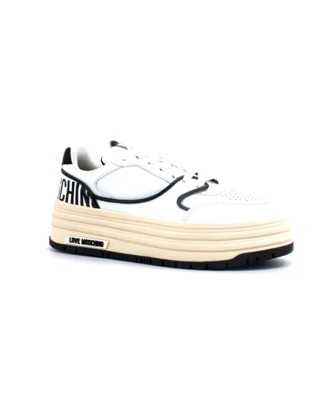 Sneakersy Love Moschino skórzane białe