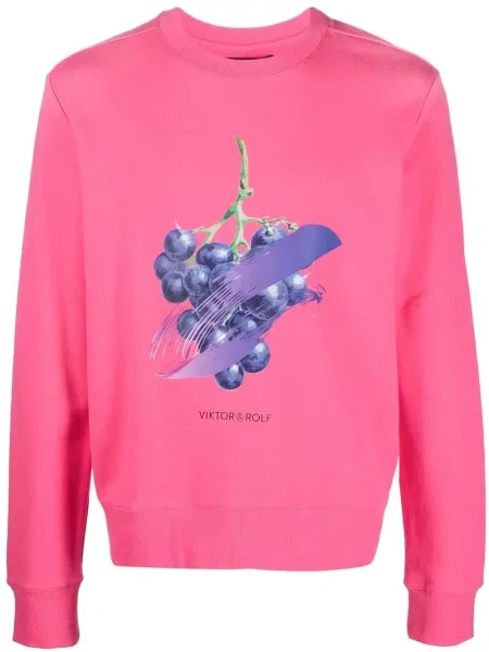 Mikina Viktor & Rolf s potiskem růžová