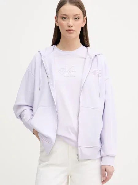 Calvin Klein Jeans Majica dugih rukava Ružičasta ljubičasta