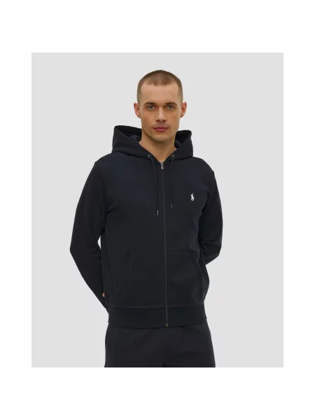 Polo Ralph Lauren bluza granatowy z kapturem gładka niebieska