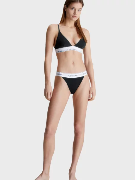 Без подкладки бюстгальтер Calvin Klein черный