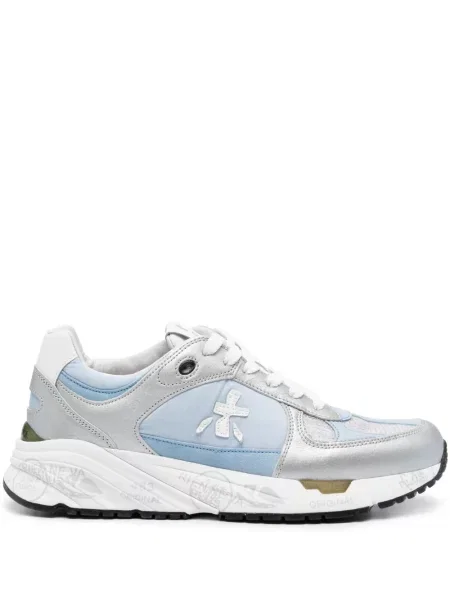 Sneakerși Premiata din piele albastru