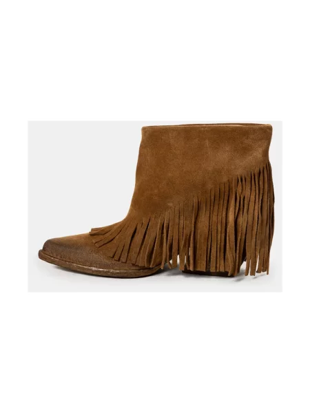 Buty do kostki Elena Iachi skórzane brązowe