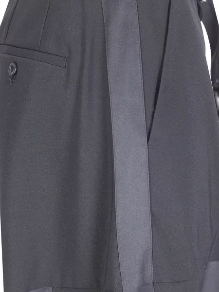 Pantaloni Sacai de lână gri
