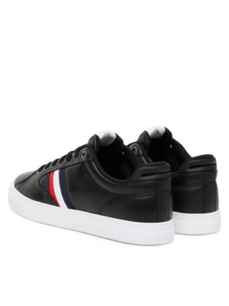 Tommy Hilfiger Sneakersy Icon Court Stripes čierna