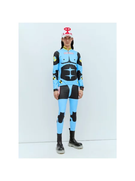 Legginsy Walter Van Beirendonck kolarskie niebieskie