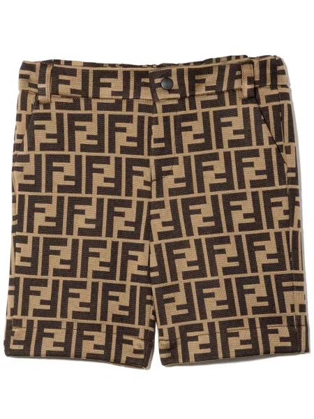 Szorty dziecięce Fendi brązowe