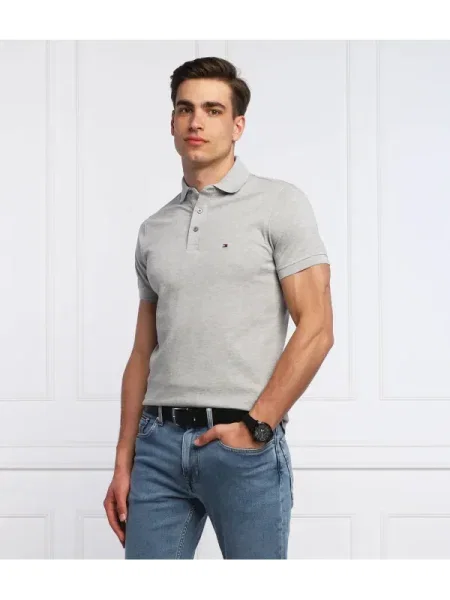 Tommy Hilfiger Polo | Slim Fit | pique gri