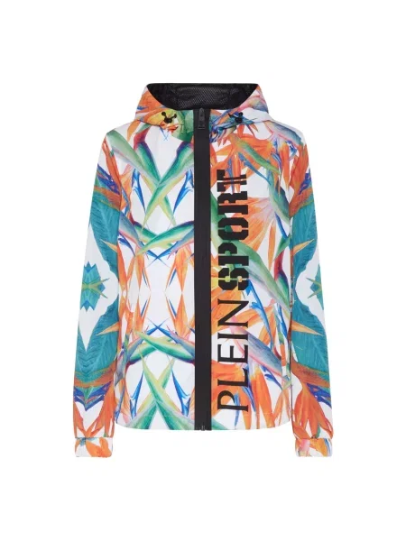 Wielobarwność kurtka Plein Sport w kwiatki