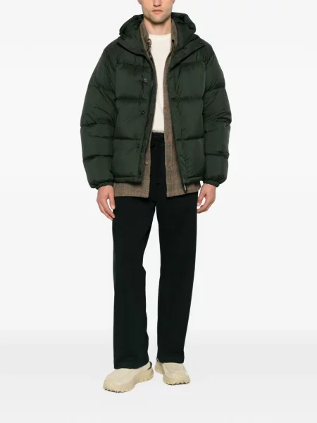 Palton Canada Goose cu glugă verde