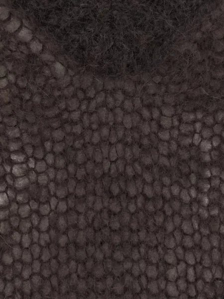 Vestă Brunello Cucinelli de mohair maro