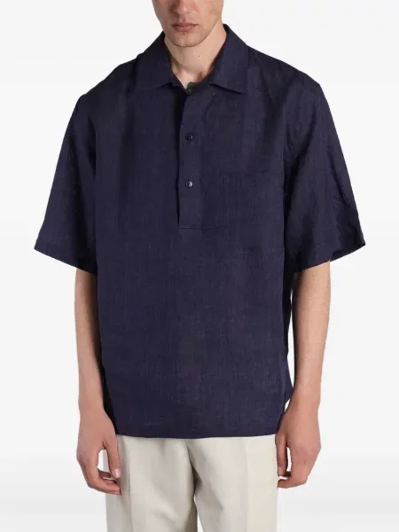 Scurt tricou polo Costumein albastru