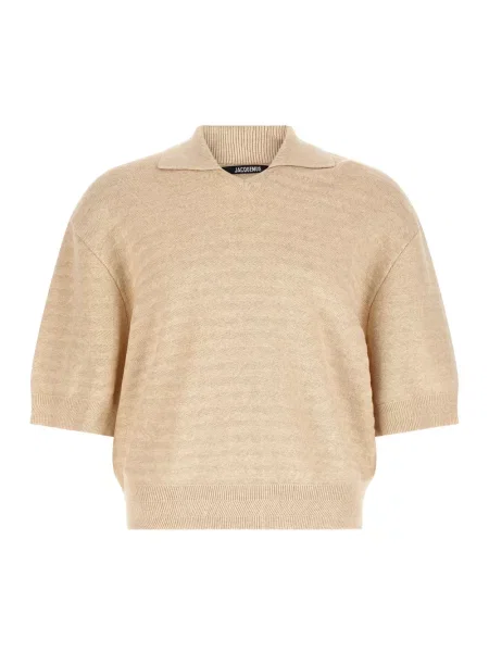 Koszulka polo Jacquemus beżowa