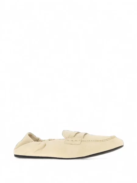 Chiloți Miu Miu din piele de căprioară slip-on