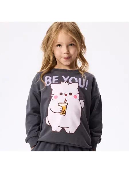 Reserved Pembe The Pink Cat melegítőfelső sötétszürke rózsaszín