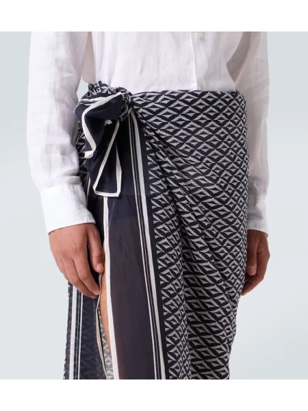 Fular Tom Ford cu imagine negru
