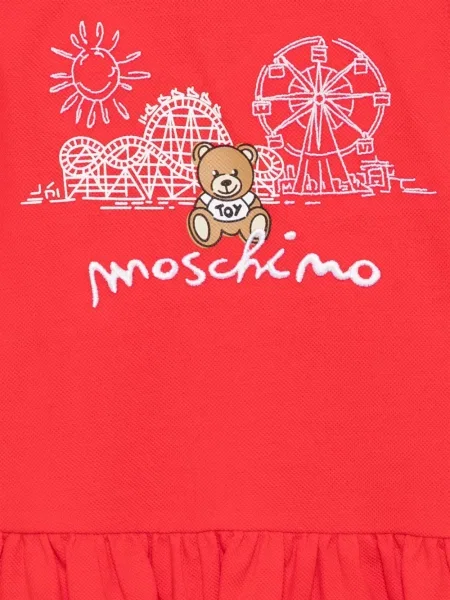 Sukienka dziecięca Moschino czerwona