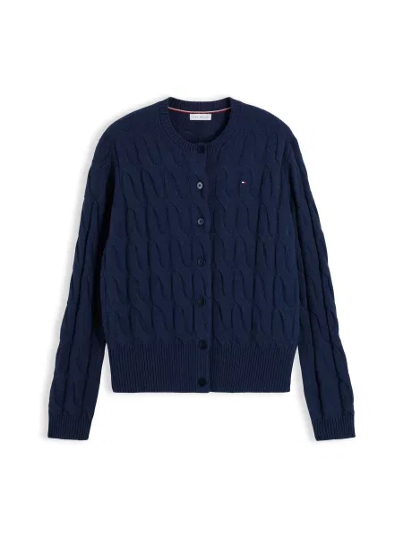 TOMMY HILFIGER Geacă tricotată bleumarin