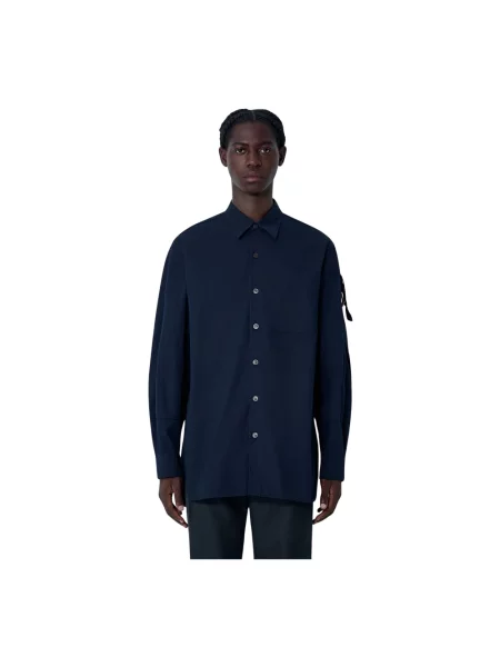 Koszula Dries Van Noten niebieska