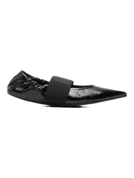 Balerinki Givenchy skórzane czarne