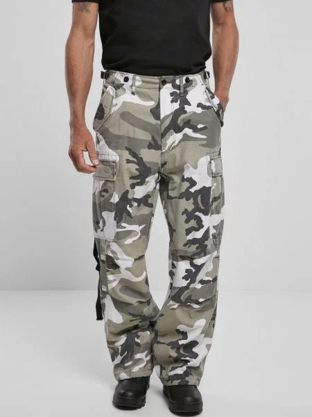 Spodnie Urban Classics Snowcamo szare