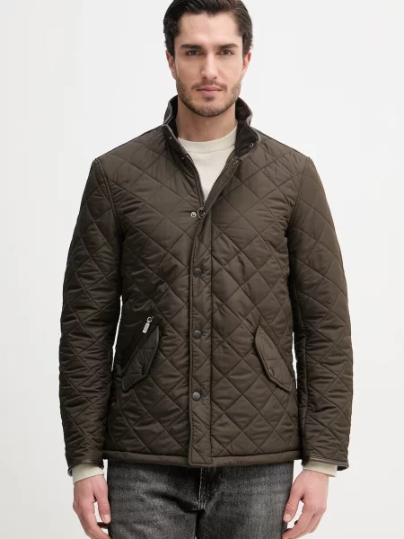 Kurtka pikowana z pikowaniem w romby model POWELL' Barbour oliwkowa