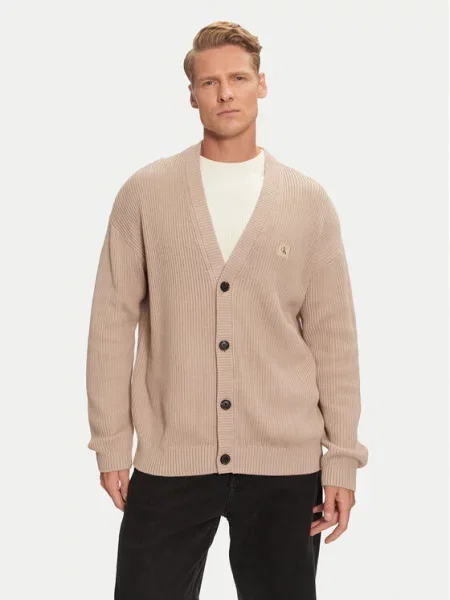 Pletena jopica Calvin Klein Jeans bež