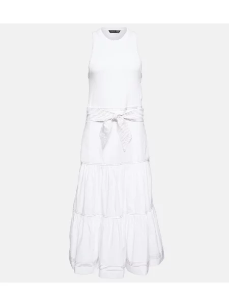 Maksi sukienka maxi Veronica Beard garniturowa biała