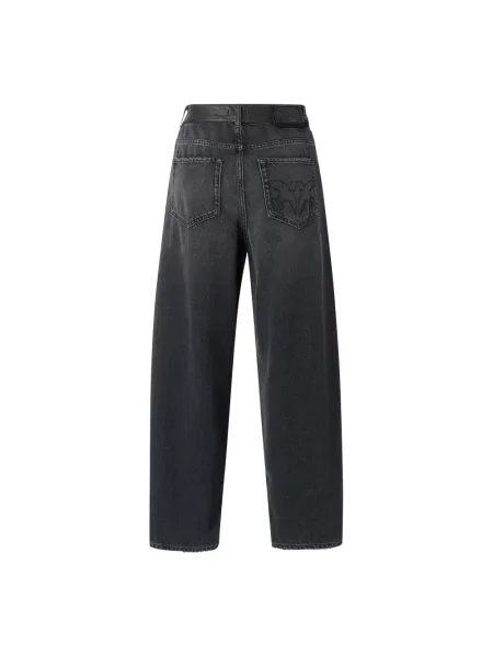 Jeansy straight leg Pinko czarne