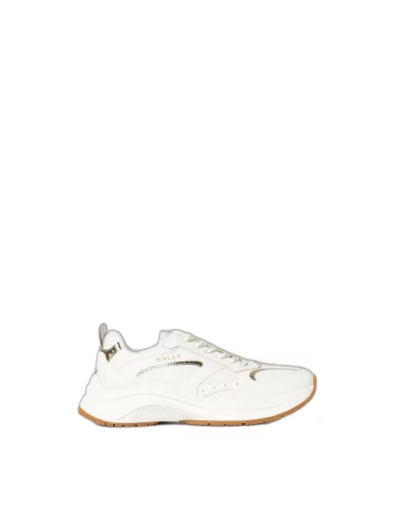 Sneakersy Bally skórzane beżowe