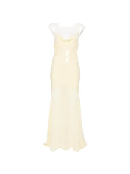 Rochie maxi Patrizia Pepe de costum galben