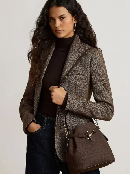 Кожаная сумка Lauren Ralph Lauren