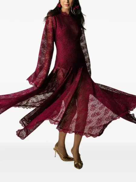 Lung rochie maxi Miau By Clara Rotescu roșu