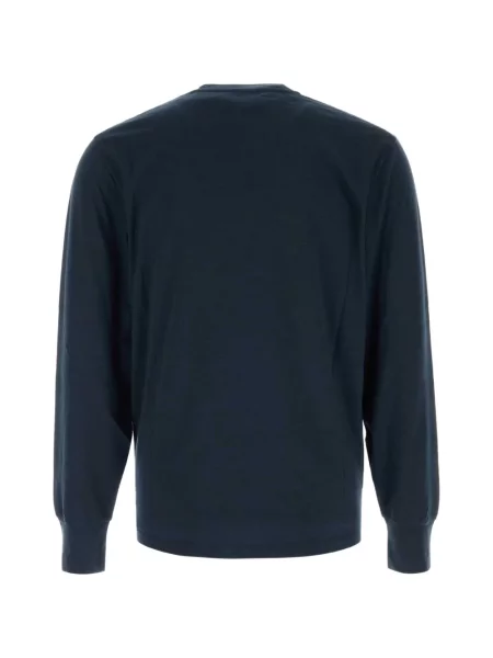 Lung pulover Tom Ford cu decolteu rotund albastru