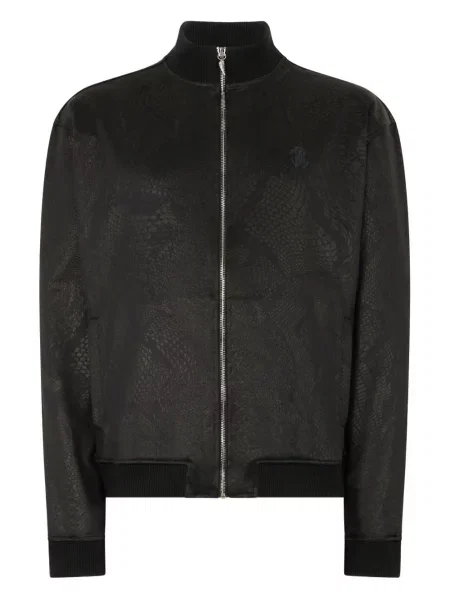 Кожено яке Roberto Cavalli черно