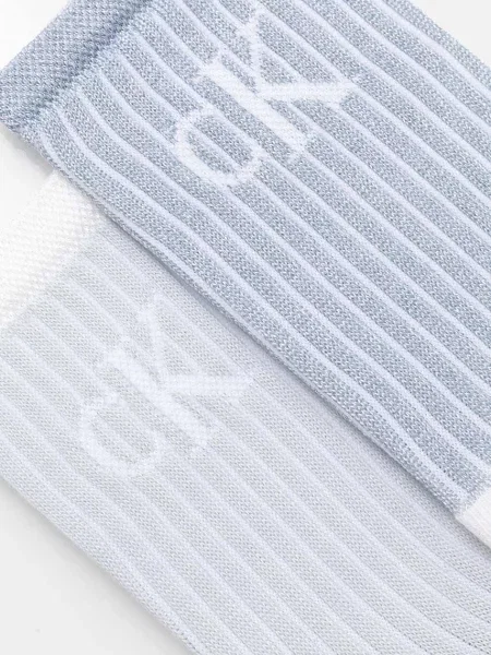 Calvin Klein Jeans Skarpety Kobiety niebieski|biały jednolity białe