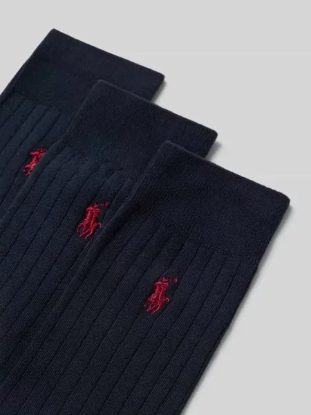 Skarpety z mieszanki bawełny w zestawie 3 szt. Polo Ralph Lauren Underwear granatowe